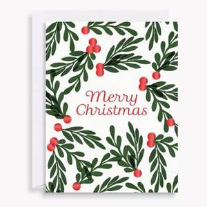 Holly Berry Holiday Card Set