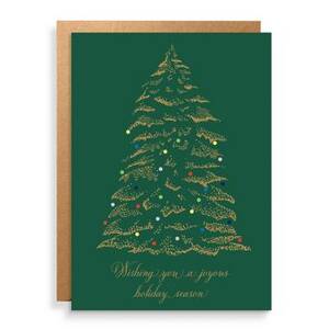 Dotted Tree Holiday Card Set