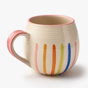 Hand Painted Stripe Mug