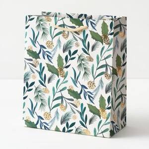 Pinecone Greenery Medium Gift Bag
