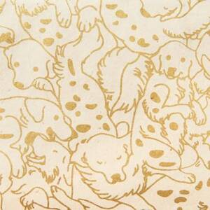 Golden Retrievers on Cream Handmade Paper