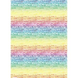 Watercolor Rainbow Dot Flat Wrap