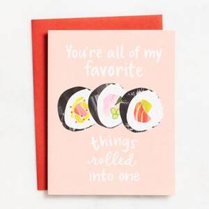 Favorite Sushi Valentine Card