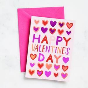 Multi Hearts Valentine Card
