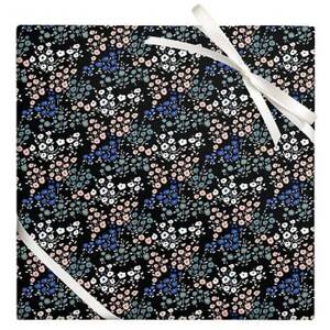 Ditsy Floral On Black Wrapping Paper