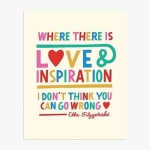 Ella Fitzgerald Quote Art Print