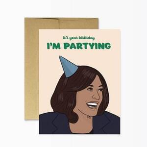 I'm Partying Birthday Card