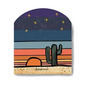 Desert Globe Vinyl Sticker