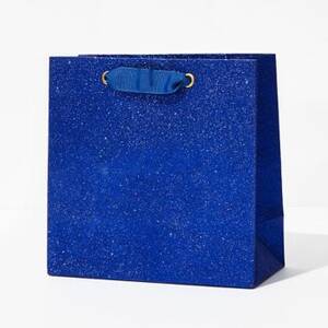 Blue Glitter Medium Gift Bag