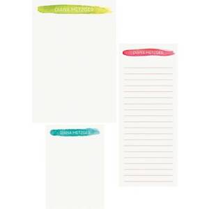 Watercolor Title Splash Mixed Personalized Note Pads