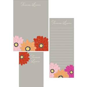 Zinnias Mixed Personalized Note Pads