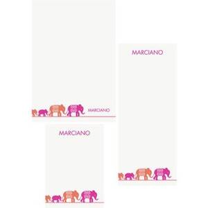 Elephants Mixed Personalized Note Pads