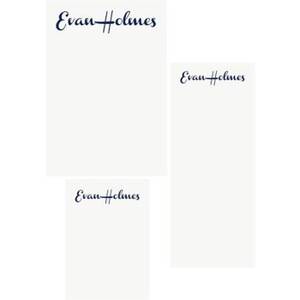 French Script Mixed Personalized Note Pads