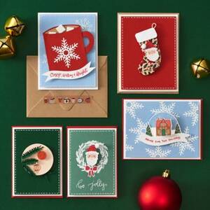 Holiday Craft Inspiration: Holiday Cards With Stickers & Stamps
