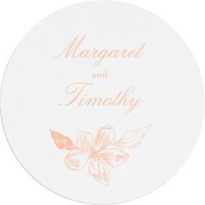 Etched Floral Custom Coasters