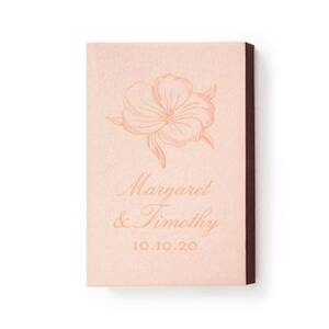 Etched Floral Foil Custom Matchboxes