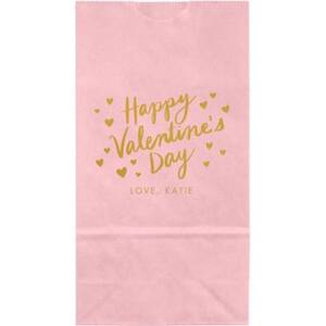 Valentine's Day Hearts Small Custom Favor Bags