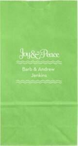 Joy & Peace Small Custom Favor Bags