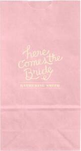Here Comes The Bride Small Custom Favor Bags