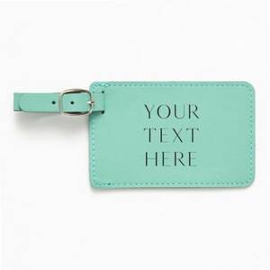 Your Text Here Teal Luggage Tag
