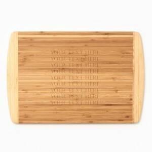 Your Text Here Two-Tone Cutting Board