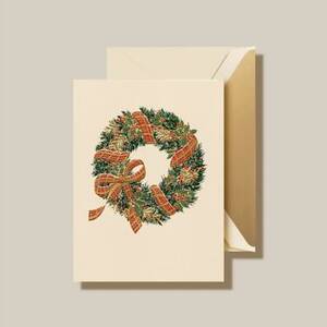 Crane & Co. Joyful Wreath Holiday Card Set