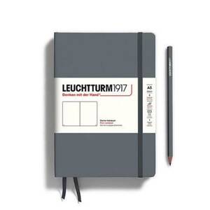 Leuchtturm Anthracite Unlined Hardcover Medium Notebook