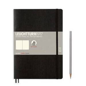 Leuchtturm Black Unlined Softcover Composition Notebook