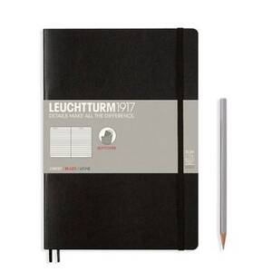 Leuchtturm Black Ruled Page Softcover Composition Notebook