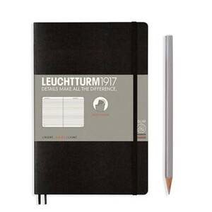 Leuchtturm Black Paperback Ruled Page Notebook