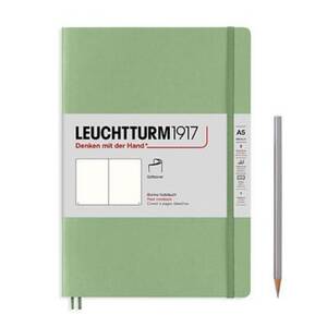Leuchtturm Sage Unlined Softcover Medium Notebook