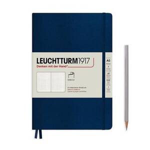 Leuchtturm Navy Dotted Page Softcover Medium Notebook
