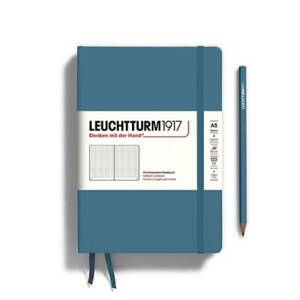Leuchtturm Stone Blue Dotted Page Hardcover Medium Notebook