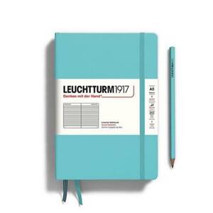 Leuchtturm Aquamarine Ruled Page Hardcover Medium Notebook