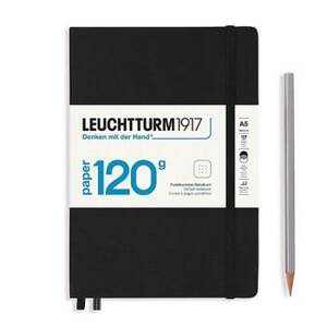 Leuchtturm Black Dotted Page Hardcover Edition 120 Medium Notebook