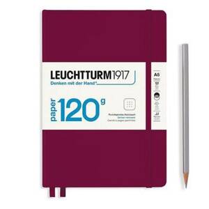 Leuchtturm Port Red Dotted Page Hardcover Edition 120 Medium Notebook