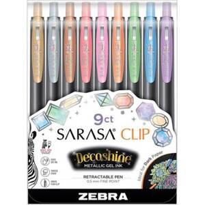 Sarasa Clip Decoshine Metallic Gel Ink Retractable Pens