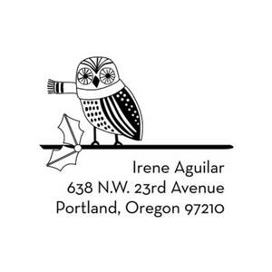 Winter Owl Custom Stamp