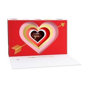 Popup Big Heart Valentine Card