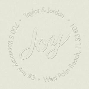 Joy Script Custom Embosser
