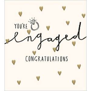 Hearts You're Engaged Card