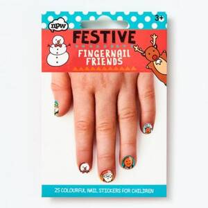 Festive Holiday Fingernail Friends