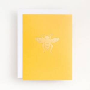 Gold Foil Bee Greeting Card