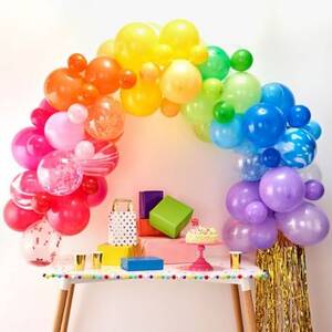 Rainbow Balloon Arch...