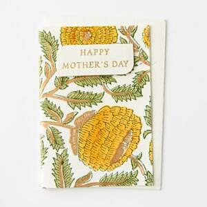 Marigold Sunshine Floral Mother's Day Card