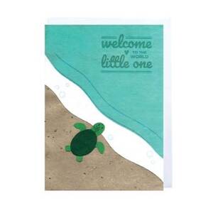 Sea Turtle Baby Card