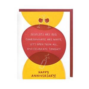 Celebrate Wine Anniversary Card