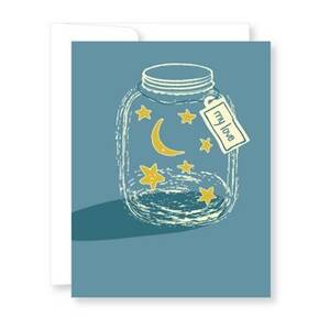Jar Of Stars Anniversary Card