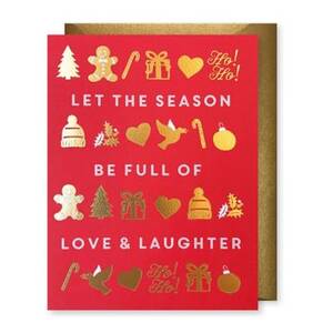 Full Of Love And Laughter Christmas Card