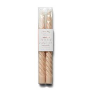 Twisted Taper Blush Candles
